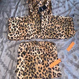 NWT cheetah tracksuit from forever 21